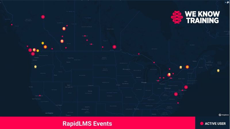 Live platform activity, training events across North America